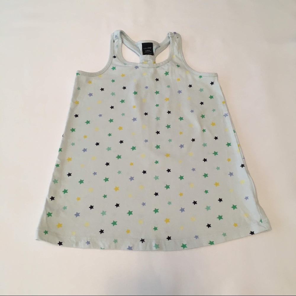 EUC Baby Gap Star Racerback Tank Tunic